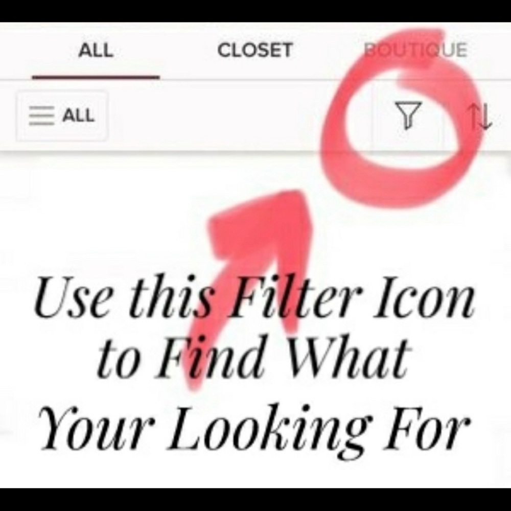 Use the filter button to find your likes 💕